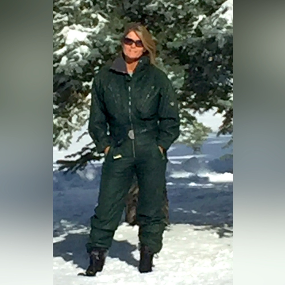 Absolutely gorgeous vintage Postcard Ski Suit. Original Beauty!